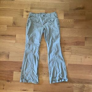 Bell bottom low waisted cargos